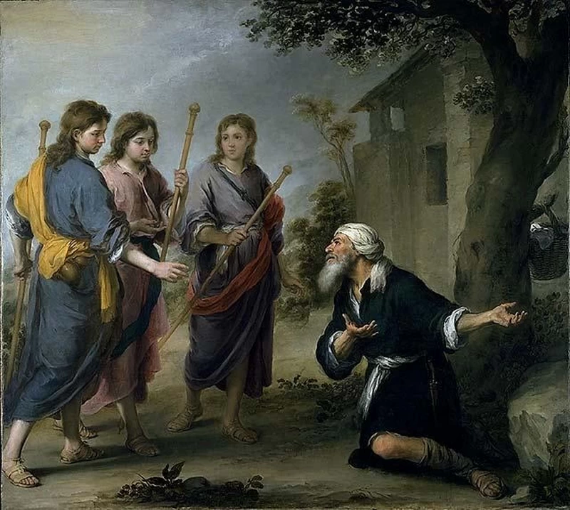 Bartolomé Esteban Murillo - 238, Abramo e i tre angeli, National Gallery of Canada, Ottawa